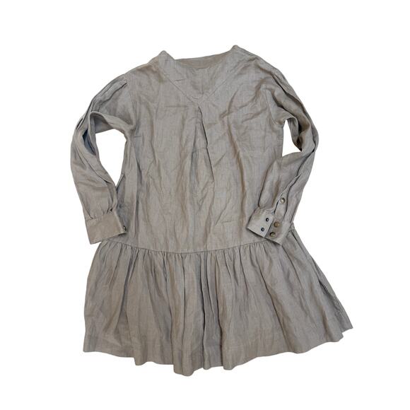 (M)‎ $395 Karina Grimaldi Saraswati Mini Dress 100% Linen - Picture 4 of 8